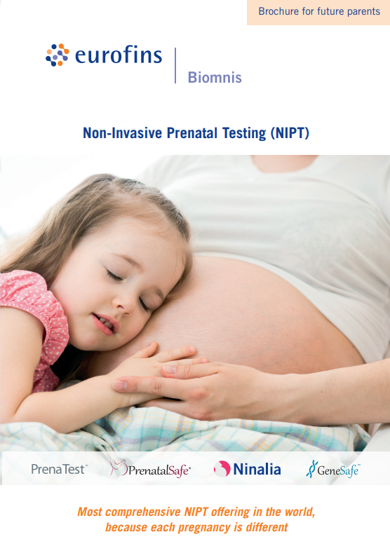 Reproductive medicine by Eurofins Clinical Diagnostics non invasive prenatal testing brochure cover